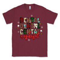 Burgundy Christmas dental squad Classic Tee - JahusDesignShop