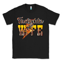Black firefighter wife lightning bolt Classic Tee - NancyCooperArtShop