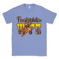 Colony Blue firefighter wife lightning bolt Classic Tee - NancyCooperArtShop