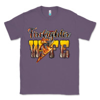 Lavender firefighter wife lightning bolt Classic Tee - NancyCooperArtShop