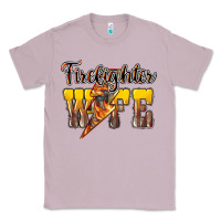 Lilac firefighter wife lightning bolt Classic Tee - NancyCooperArtShop