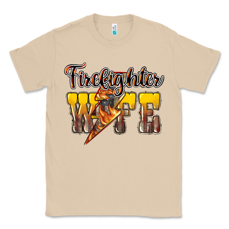 Firefighter Wife Lightning Bolt Classic Tee by NancyCooperArtShop | Teevron