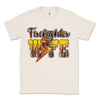 Natural firefighter wife lightning bolt Classic Tee - NancyCooperArtShop