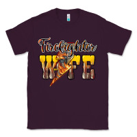 Plum firefighter wife lightning bolt Classic Tee - NancyCooperArtShop