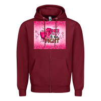 Burgundy Her fight is our fight Zipper Hoodie - NancyCooperArtShop