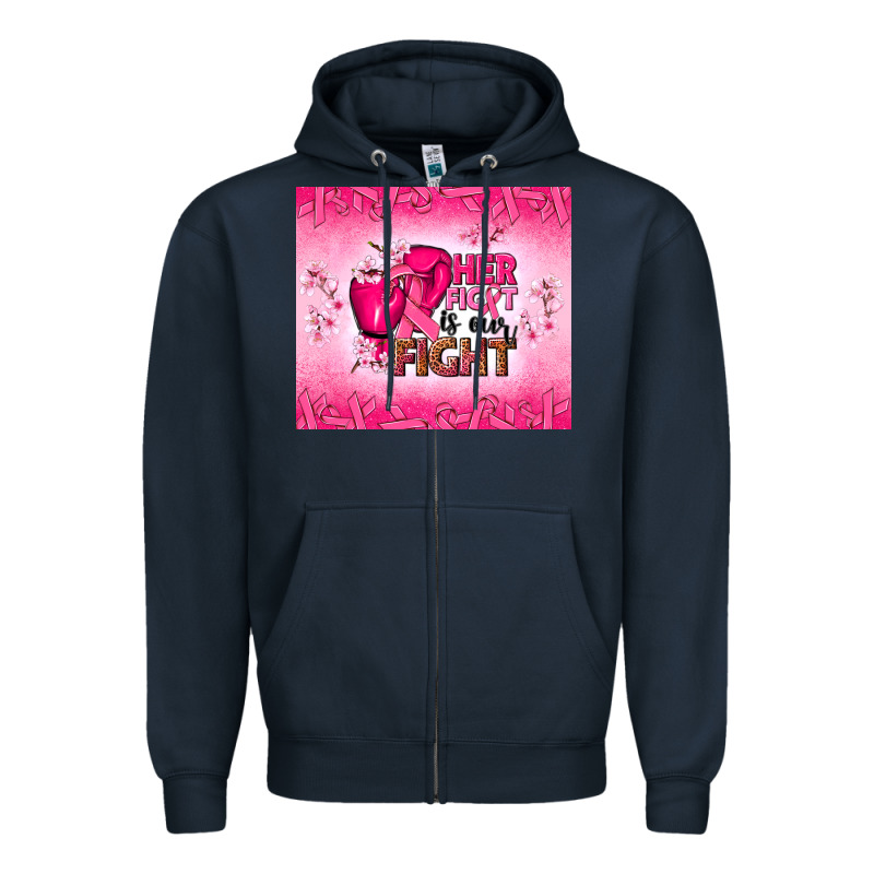 Her Fight Is Our Fight Zipper Hoodie by NancyCooperArtShop | Teevron