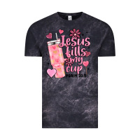 Cloud Black valentine jesus fills my cup Vintage Tee - MaliasSmallBusiness