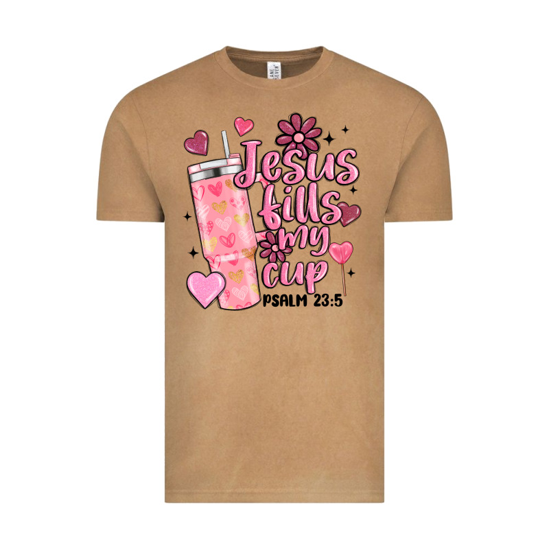 Valentine Jesus Fills My Cup Vintage Tee by MaliasSmallBusiness | Teevron