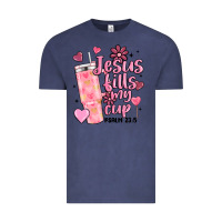 Vintage Denim valentine jesus fills my cup Vintage Tee - MaliasSmallBusiness
