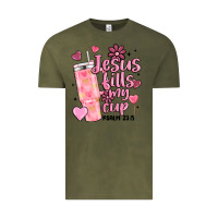 Vintage Olive valentine jesus fills my cup Vintage Tee - MaliasSmallBusiness