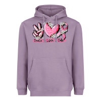 Lavender peace love cure breast cancer Heavyweight Hoodie - CowGirlArtShop