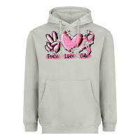 Moon Dust peace love cure breast cancer Heavyweight Hoodie - CowGirlArtShop