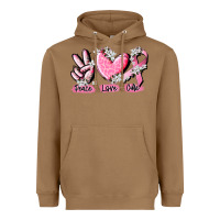 Toasted Coconut peace love cure breast cancer Heavyweight Hoodie - CowGirlArtShop