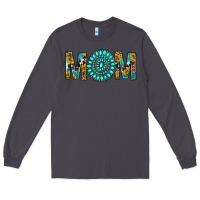 Smoke Western Mom With Turquoise Gemstone Long Sleeve Tee - BundleAndBundleShop