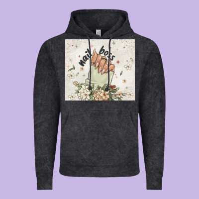 Nail Boss Vintage Hoodie Designed By Maliassmallbusiness