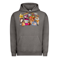 Pigment Tornado Lunch Lady Coffee Cups Urban Hoodie - FaDigitalArtStudio