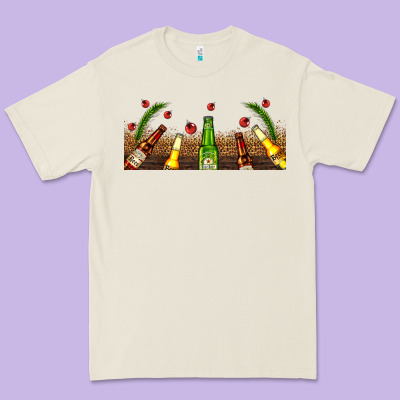 Beer Party For Christmas Premium Tee Designed By Adodesignshop