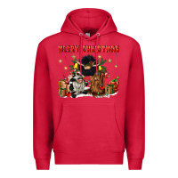 Cardinal merry christmas Premium Hoodie - CowGirlArtShop