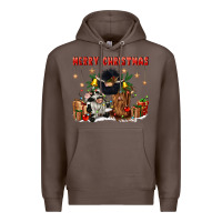 Coffee merry christmas Premium Hoodie - CowGirlArtShop