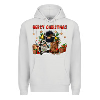 Dove Grey merry christmas Premium Hoodie - CowGirlArtShop