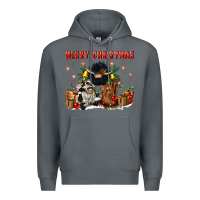 Rock merry christmas Premium Hoodie - CowGirlArtShop
