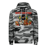 Slate Camo merry christmas Premium Hoodie - CowGirlArtShop