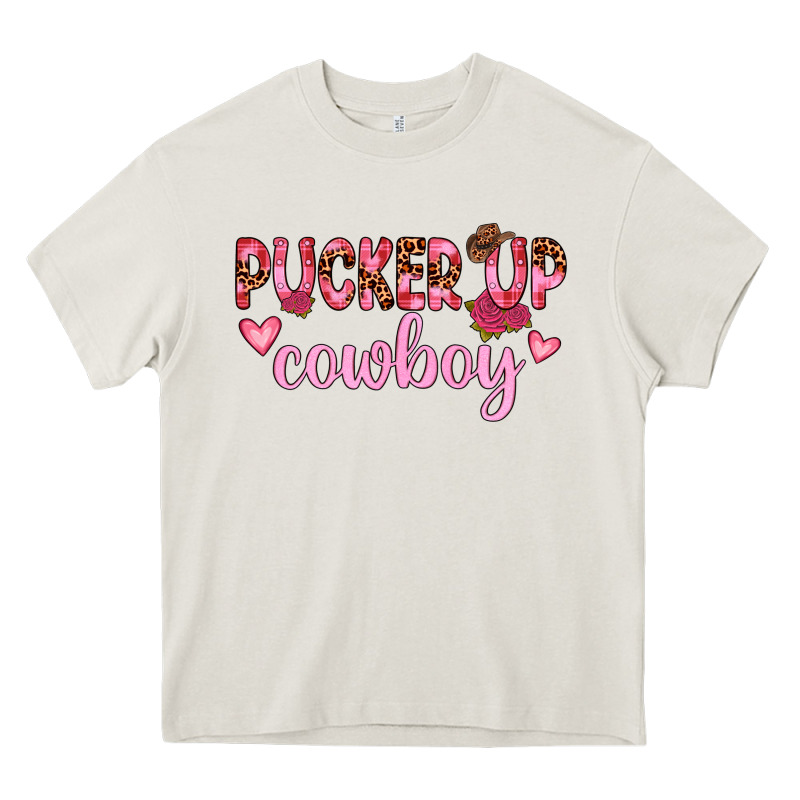 Pucker Up Cowboy Heavy Core Tee by JahusDesignShop | Teevron