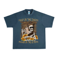 Midnight Navy dead inside boujee outside Urban Heavy Tee - MaliasSmallBusiness