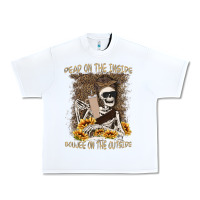 White dead inside boujee outside Urban Heavy Tee - MaliasSmallBusiness