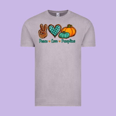 Peace Love Pumpkins Vintage Tee Designed By Nancycooperartshop