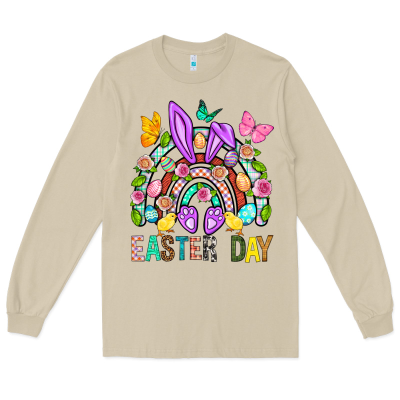 Easter Day Rainbow Long Sleeve Tee by BundleAndBundleShop | Teevron
