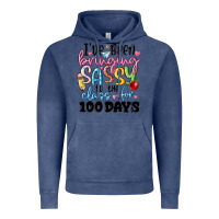 Vintage Denim 100 days of school Vintage Hoodie - MaliasSmallBusiness
