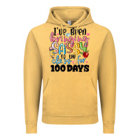 Vintage Mustard 100 days of school Vintage Hoodie - MaliasSmallBusiness