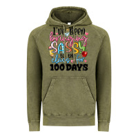 Vintage Olive 100 days of school Vintage Hoodie - MaliasSmallBusiness