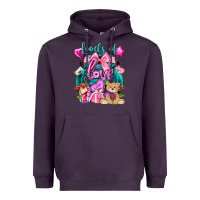 Plum Loads of love truck Valentine's Day Heavyweight Hoodie - HowdyJamesFarm