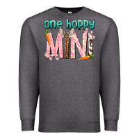 Charcoal Heather One hoppy Mini Easter Day Premium Sweatshirt - HowdyJamesFarm