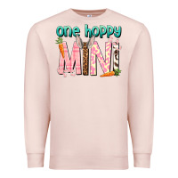 Pale Pink One hoppy Mini Easter Day Premium Sweatshirt - HowdyJamesFarm