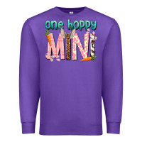 Purple One hoppy Mini Easter Day Premium Sweatshirt - HowdyJamesFarm