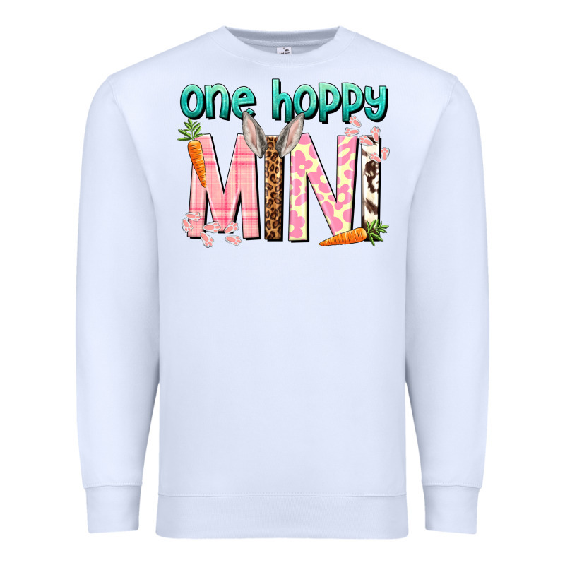One Hoppy Mini Easter Day Premium Sweatshirt by HowdyJamesFarm | Teevron