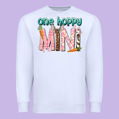 One Hoppy Mini Easter Day Premium Sweatshirt Designed By Howdyjamesfarm