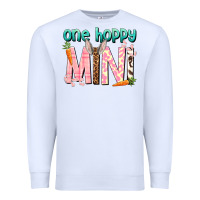 White One hoppy Mini Easter Day Premium Sweatshirt - HowdyJamesFarm