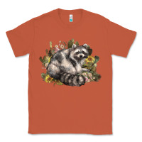 Copper floral racoon western Classic Tee - NancyCooperArtShop