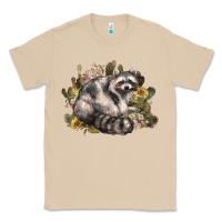 Mushroom floral racoon western Classic Tee - NancyCooperArtShop