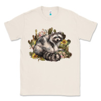 Natural floral racoon western Classic Tee - NancyCooperArtShop