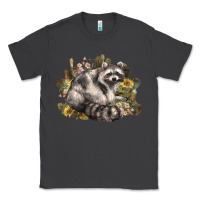 Smoke floral racoon western Classic Tee - NancyCooperArtShop