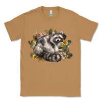 Toasted Coconut floral racoon western Classic Tee - NancyCooperArtShop