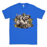 True Royal floral racoon western Classic Tee - NancyCooperArtShop