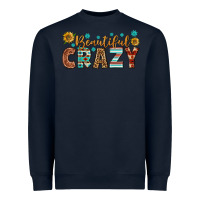 Navy Western Beautiful Crazy Heavyweight Sweatshirt - BundleAndBundleShop