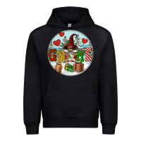 Black Christmas Gnome Urban Hoodie - FaDigitalArtStudio