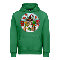 Emerald Christmas Gnome Urban Hoodie - FaDigitalArtStudio